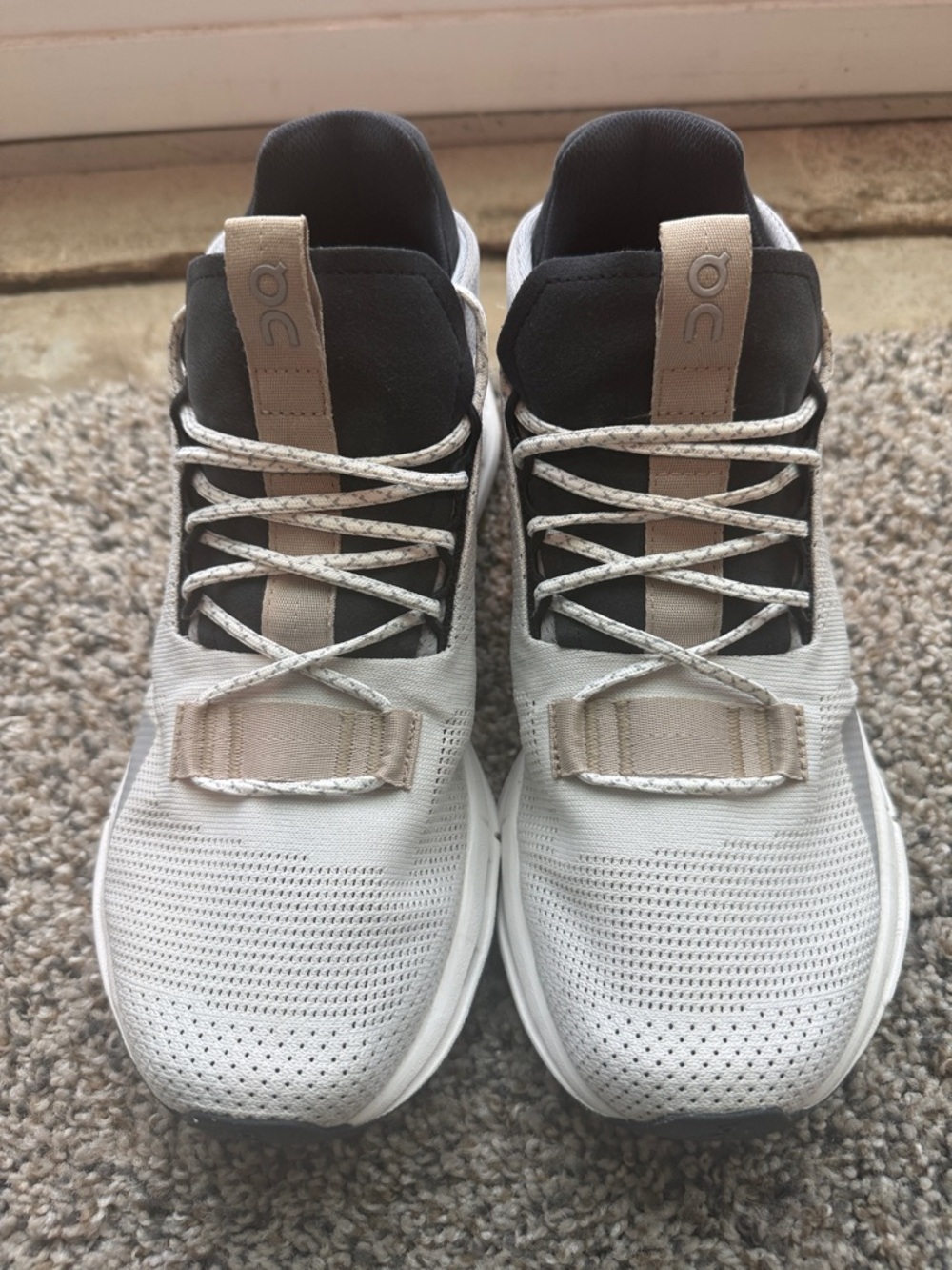 On Running Cloudnova Running Shoes (Womens) Size 8 - White Sand - Picture 3 of 10